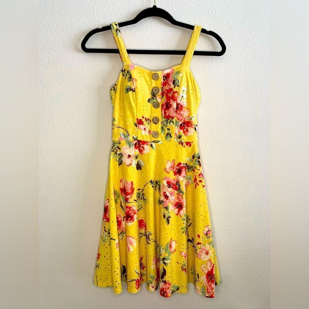 Yellow Floral Dress  